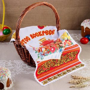 Рушник пасхальный "С самоваром", 65 ? 30 см