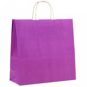 Пакет Крафт фиолетовый 32х32х11см