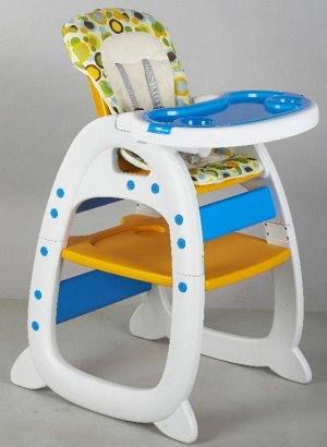 Детский стул для кормления 505 (оранжевый, зеленый)