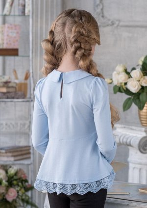 Алеута блузка трикотажная голубой