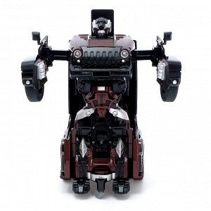 Робот-трансформер радиоуправляемый «Джип», световые и звуковые эффекты, работает от аккумулятора, МИКС