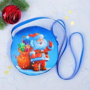 Мягкая сумочка "Дед Мороз и мешок с подарками"