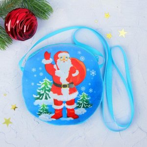 Мягкая сумочка "Дед Мороз и ёлочки"