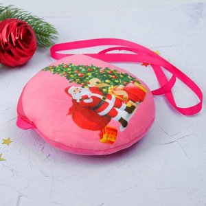 Мягкая сумочка "Дед Мороз у ёлки"