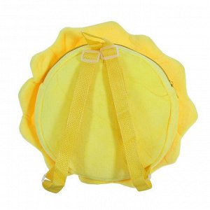 Мягкая сумочка "Смайлик с сердечками" желтый цвет
