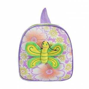 Мягкий рюкзак "Бабочка на цветах", цвета МИКС