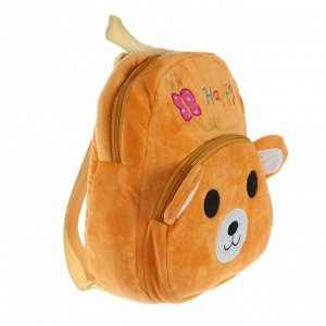 Мягкий рюкзак "Счастливый мишка", цвета МИКС