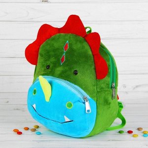 Мягкий рюкзак «Цветной дракошик»