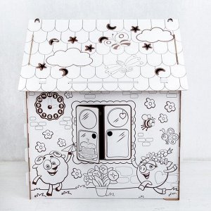 Дом-раскраска «Смешарики», дом из картона