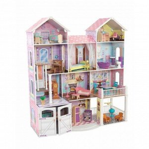 Кукольный дом с мебелью «Загородная усадьба», для классических кукол до 32 см