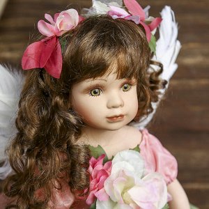 Кукла коллекционная керамика "Малышка - лесная фея" 45 см