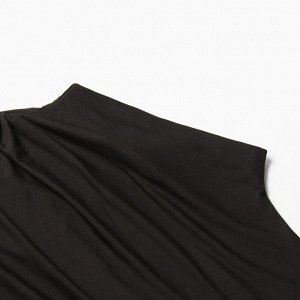 Лонгслив женский с драпировкой MIST Classic Collection, черный