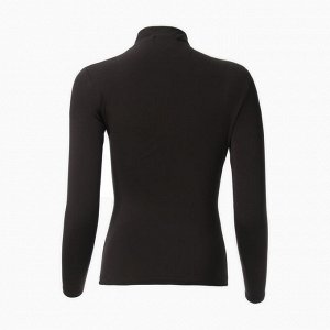 Лонгслив женский с драпировкой MIST Classic Collection, черный