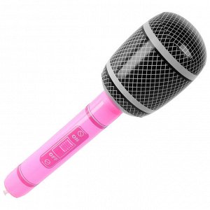 Игрушка надувная «Микрофон» 65 см, звук, цвета МИКС
