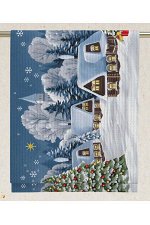 Полотенце кухонное вафельное &quot;Новогодняя музыка&quot; 2 50*63
