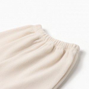Брюки флисовые детские MINAKU: Fleece Soft, бежевые.