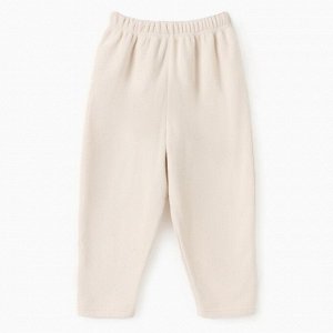 Брюки флисовые детские MINAKU: Fleece Soft, бежевые.