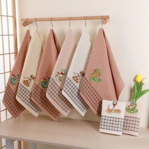 Полотенце "Змейки" 25*50 см (крупная вафелька) вид 1