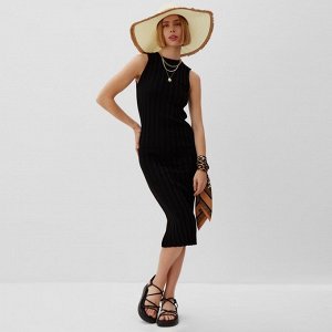 Платье женское вязаное MINAKU: Knitwear collection цвет черный р-р
