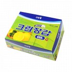 Clean wrap Перчатки одноразовые полиэтиленовые (плотные, размер М) 22,5 см х 27,5 см, 400 шт. / 10