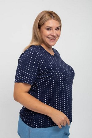 Футболка Цвет:
сине-белый
Состав:
95%Вискоза 5%Эластан
Длина изделия:
65 см
Размер модели:
58
Рост модели:
175 см
Комфортная футболка приталенного силуэта из вискозного трикотажа.  Круглый вырез горло