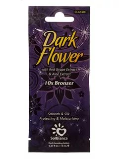 Крем для загара в солярии “Dark Flower” 15 мл с экстрактами винограда, алоэ и бронзаторами.