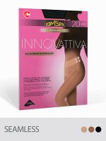 Колготки Innovattiva 20 (Omsa) прозрачные элегантные колготки с бесшовной верхней частью