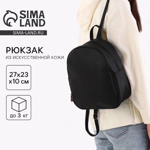 Рюкзак из искусственной кожи, с подвесом 27x23x10 см