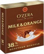 «OZera», шоколад молочный Milk &amp; Orange, 90 г