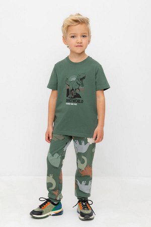Брюки(Осень-Зима)+boys (лесной мох, динопарк к494)