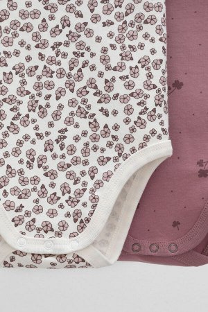 Полукомбинезон(Осень-Зима)+baby (роз.скандинавские цветы, клевер)