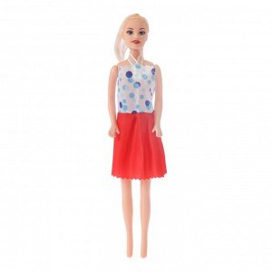 Кукла модель «В цветном платье», МИКС
