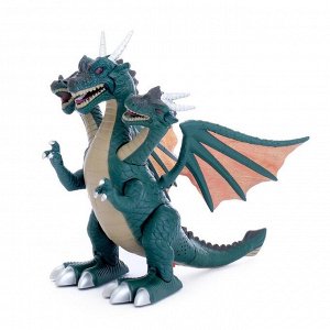 Динозавр "Дракон", работает от батареек, свет и звук, цвета:МИКС