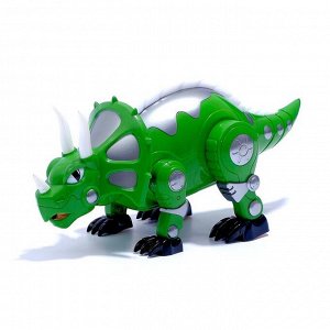 Динозавр-робот «Робозавр», работает от батареек, световые и звуковые эффекты, МИКС