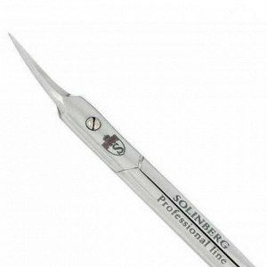 Solinberg Ножницы маникюрные для кутикулы изогнутые / Pro line 212-1001z, ручная заточка, 9 см