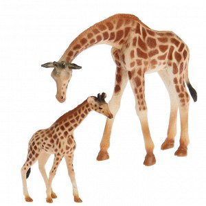 Набор животных "Жирафы", 2 фигурки, МИКС