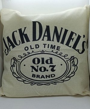 Декоративная льняная подушка Jack Daniels