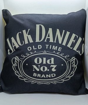 Декоративная льняная подушка Jack Daniels