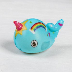 Мялка-сквиши "Рыбка" с рогом, цвета МИКС