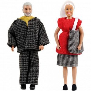 Кукла для домика «Бабушка с дедушкой»