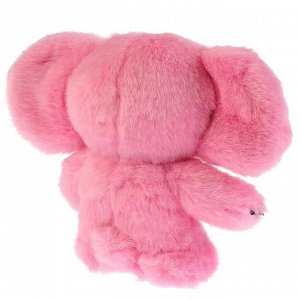 Мягкая музыкальная игрушка «Чебурашка», цвет розовый, 17 см