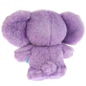 Мягкая музыкальная игрушка «Чебурашка», цвет фиолетовый, 17 см