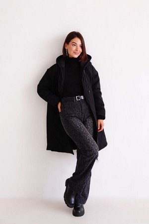 Пальто демисезонное чёрное