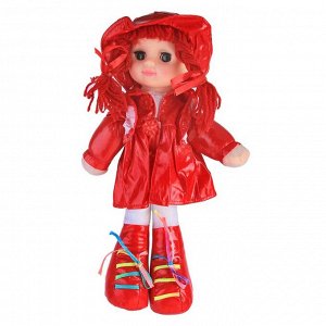 Мягкая игрушка Кукла в кожаном сарафане и шляпе, цвета МИКС