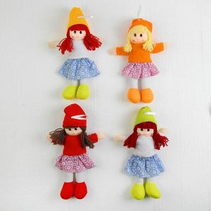 Мягкая игрушка «Кукла», в шапке, цвета МИКС