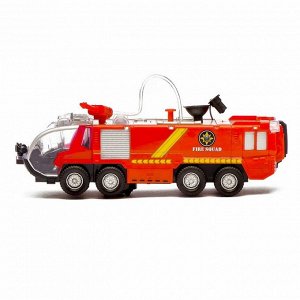 Машина «Пожарная охрана», работает от батареек, световые и звуковые эффекты, стреляет водой