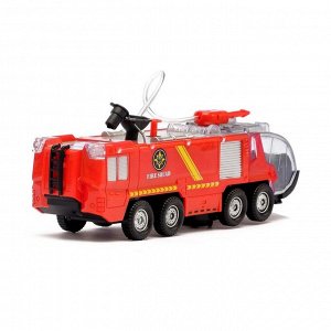 Машина «Пожарная охрана», работает от батареек, световые и звуковые эффекты, стреляет водой