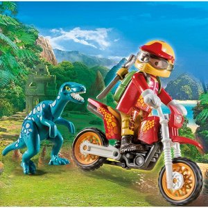 Динозавры: Гоночный мотоцикл с ящером
