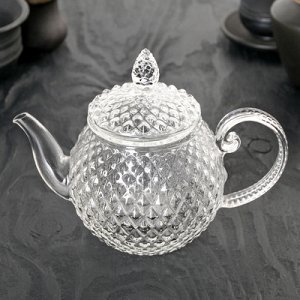 Чайник заварочный со стеклянным ситом "Сияние" 500 мл, 19х9,5х13,5 см
