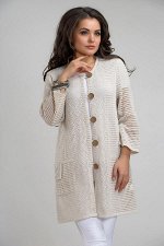 Кардиган 3614 К (без подкладки) Льняной-